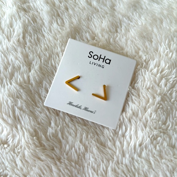 NWT SoHa Living | Geometric Post Earrings - Picture 2 of 2